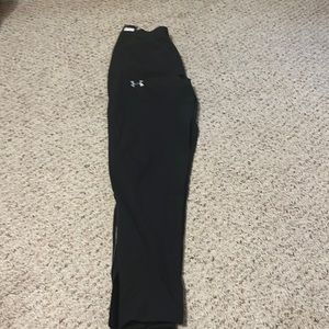Black Under Armour zip joggers